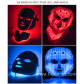 Led face mask led light therapy mask